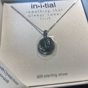 Swarovski Crystal Initial “D” Necklace